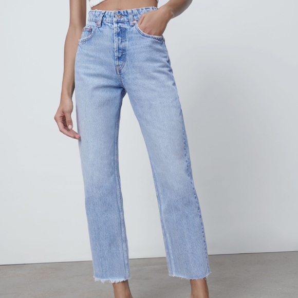 ๐โจHPโจ๐ ๐ก๐ช๐ง ๐ญ๐ฎ๐ฟ๐ฎ โข Hi-Rise Straight Leg Ankle Length Jeans - Picture 4 of 15